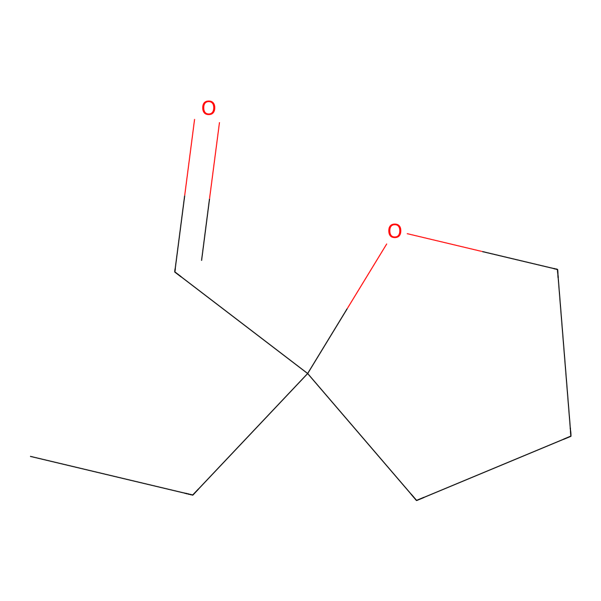 2-Ethyloxolane-2-carbaldehyde molecular structure, CAS 2137570-79-5