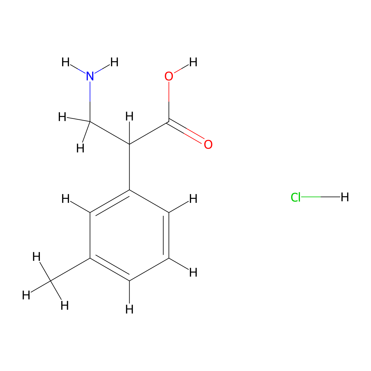 3-Amino-2-(3-methylphenyl)propanoic acid hydrochloride molecular structure, CAS 2137572-61-1