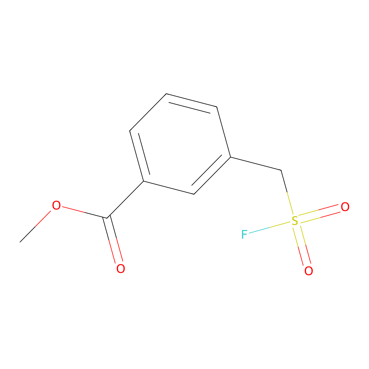 Methyl 3-[(fluorosulfonyl)methyl]benzoate molecular structure, CAS 2137573-34-1
