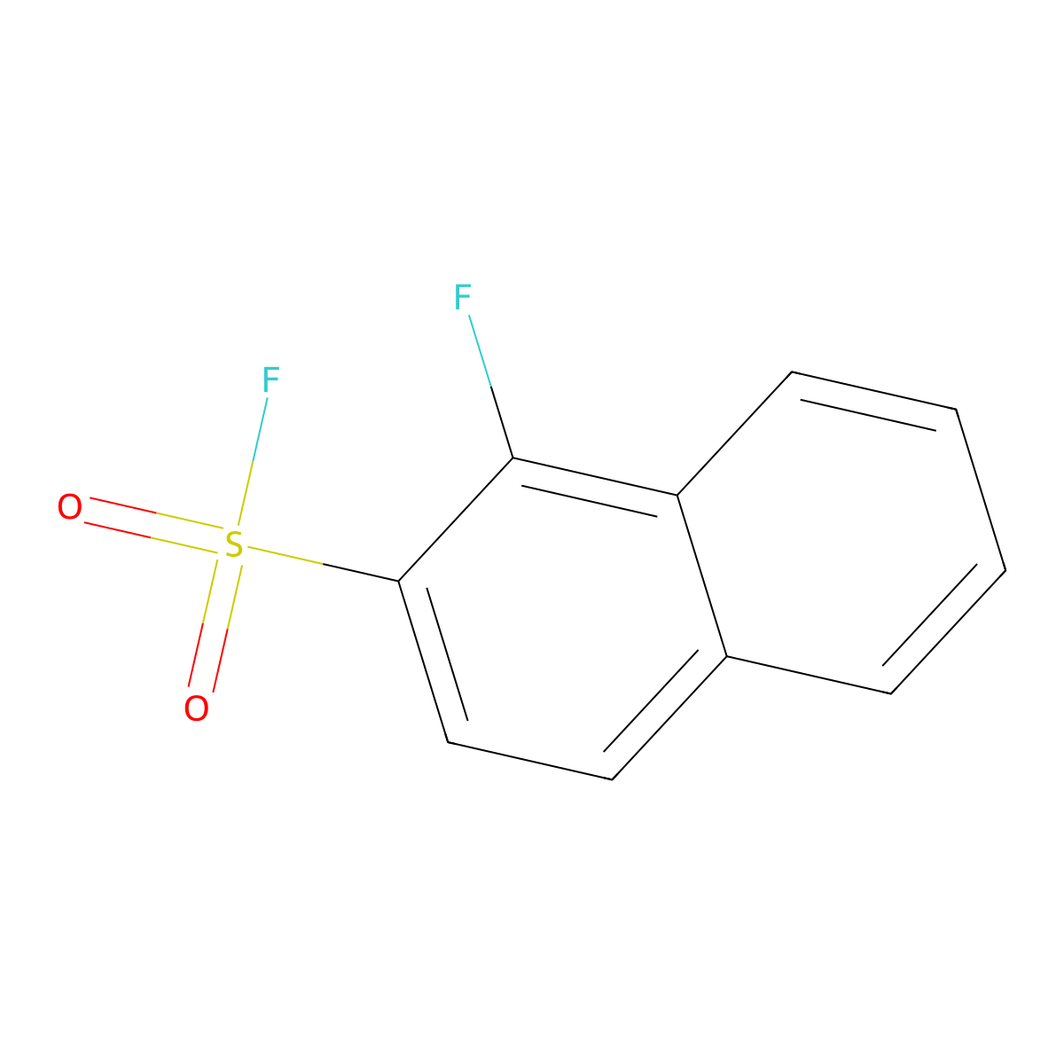 1-Fluoronaphthalene-2-sulfonyl fluoride molecular structure, CAS 2137573-40-9