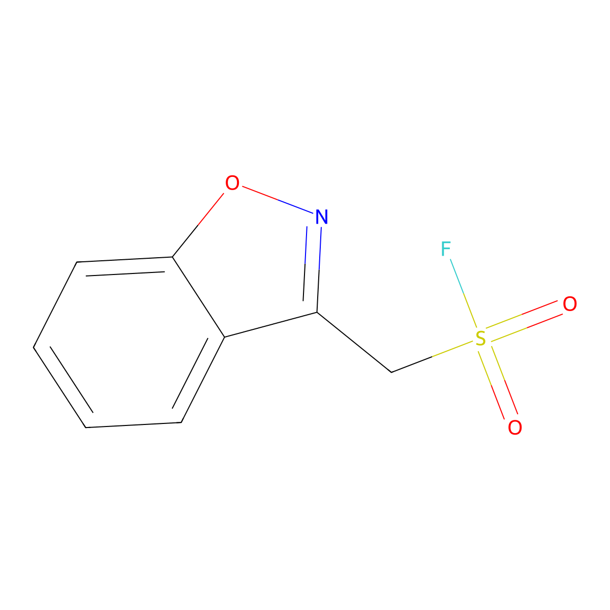 (1,2-Benzoxazol-3-yl)methanesulfonyl fluoride molecular structure, CAS 2137573-98-7