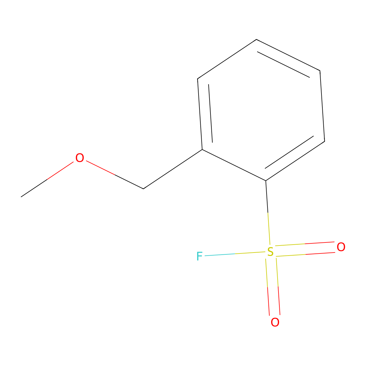 2-(Methoxymethyl)benzene-1-sulfonyl fluoride molecular structure, CAS 2137574-03-7