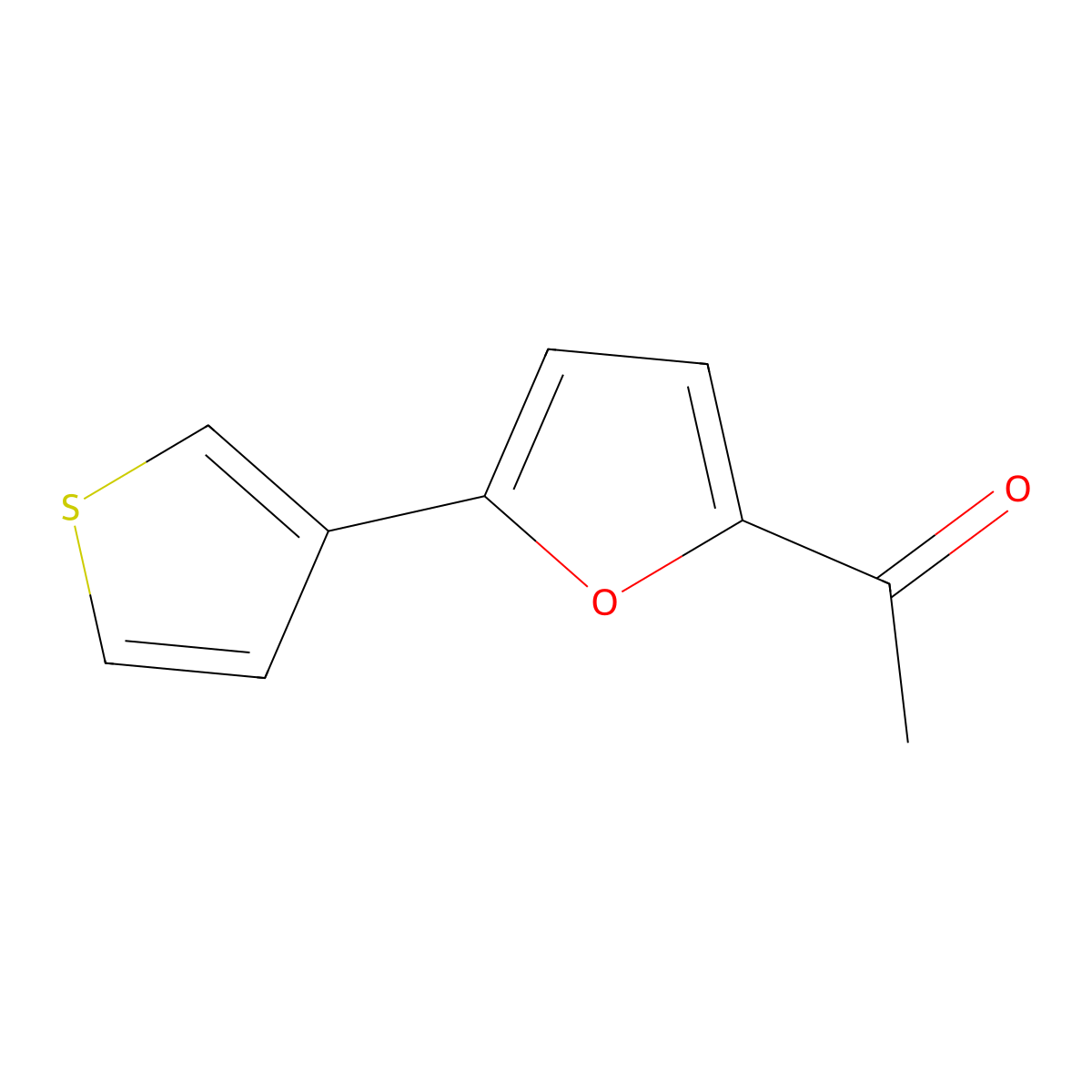 1-[5-(Thiophen-3-yl)furan-2-yl]ethan-1-one molecular structure, CAS 2137574-20-8