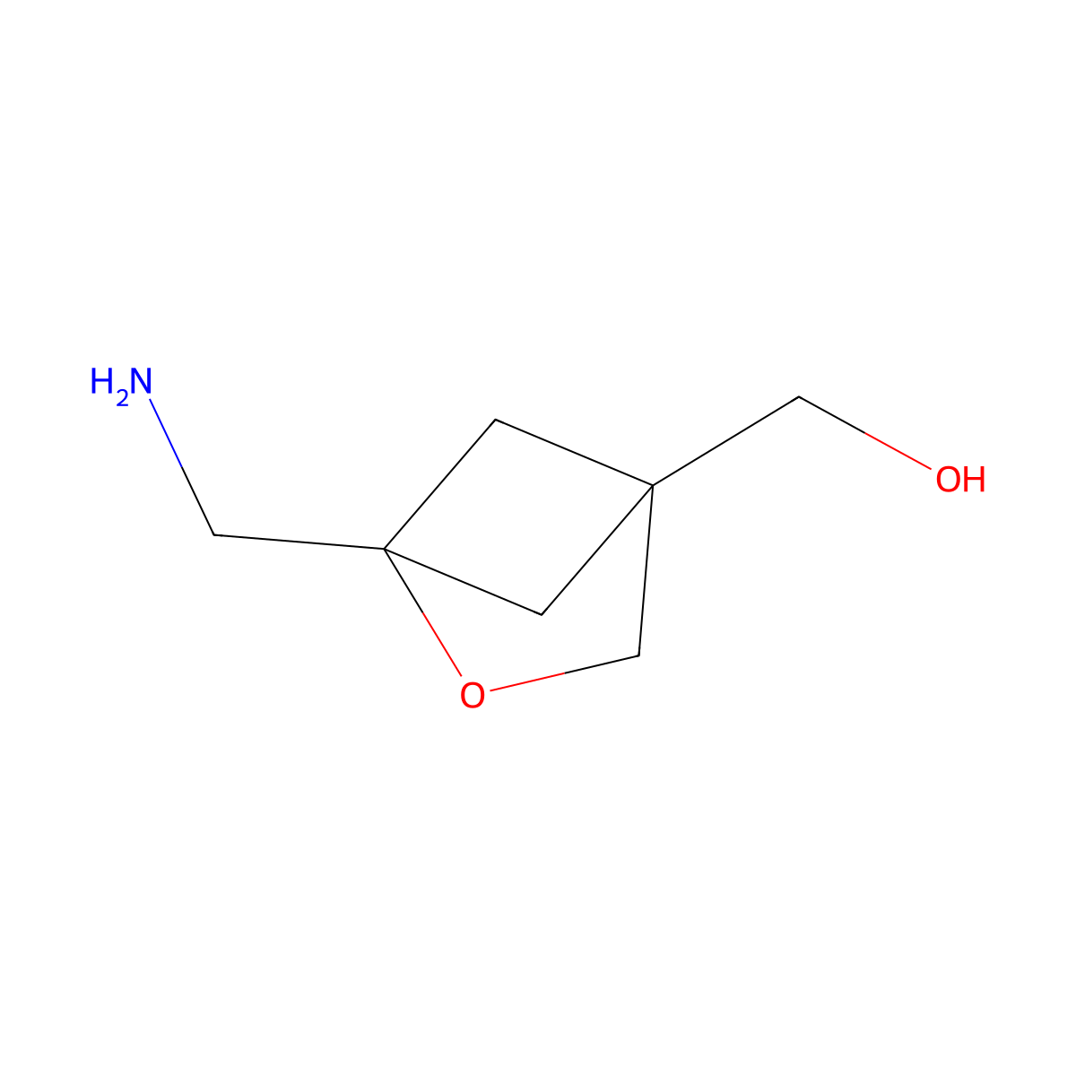 [1-(Aminomethyl)-2-oxabicyclo[2.1.1]hexan-4-yl]methanol molecular structure, CAS 2137574-46-8