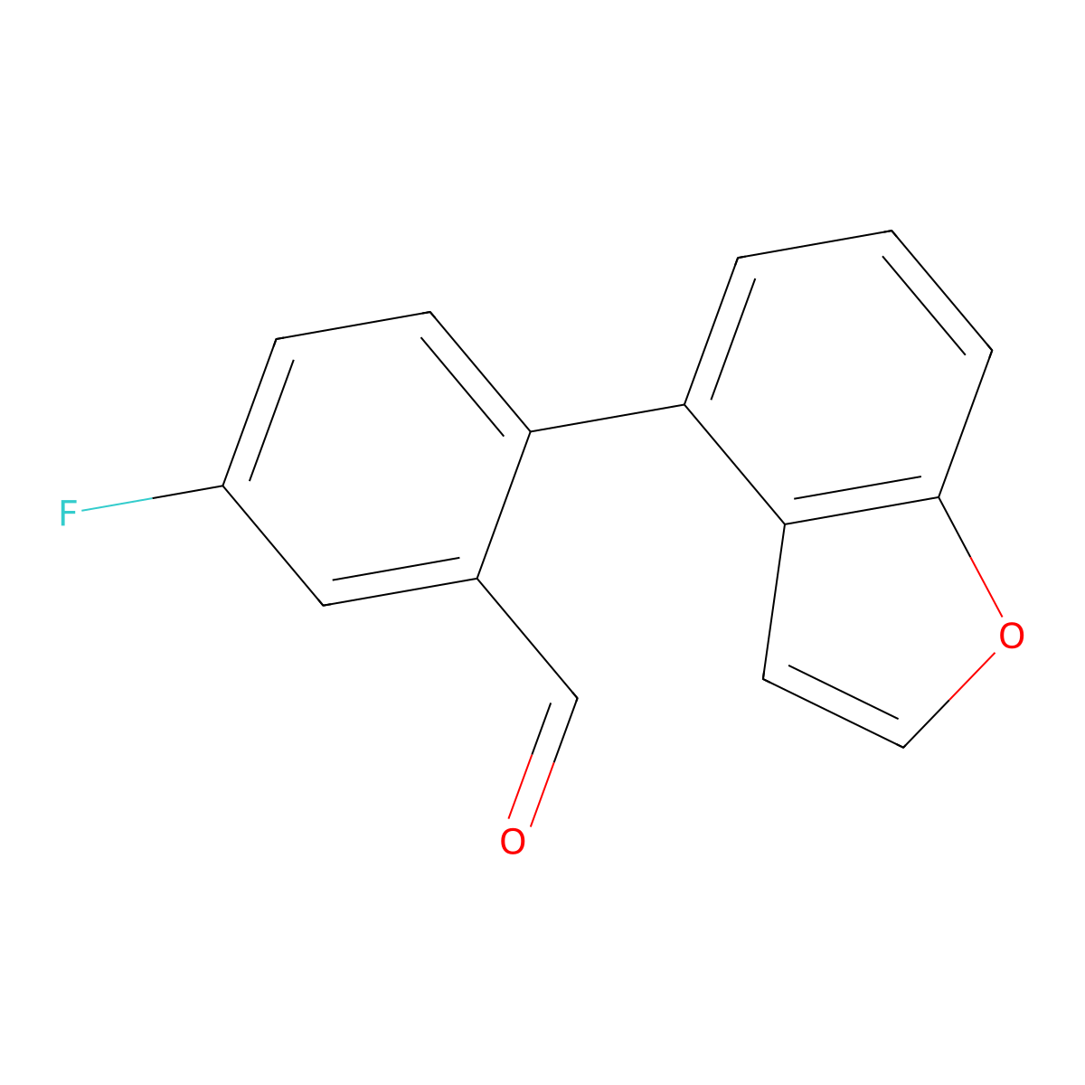 2-(1-Benzofuran-4-yl)-5-fluorobenzaldehyde molecular structure, CAS 2137576-19-1