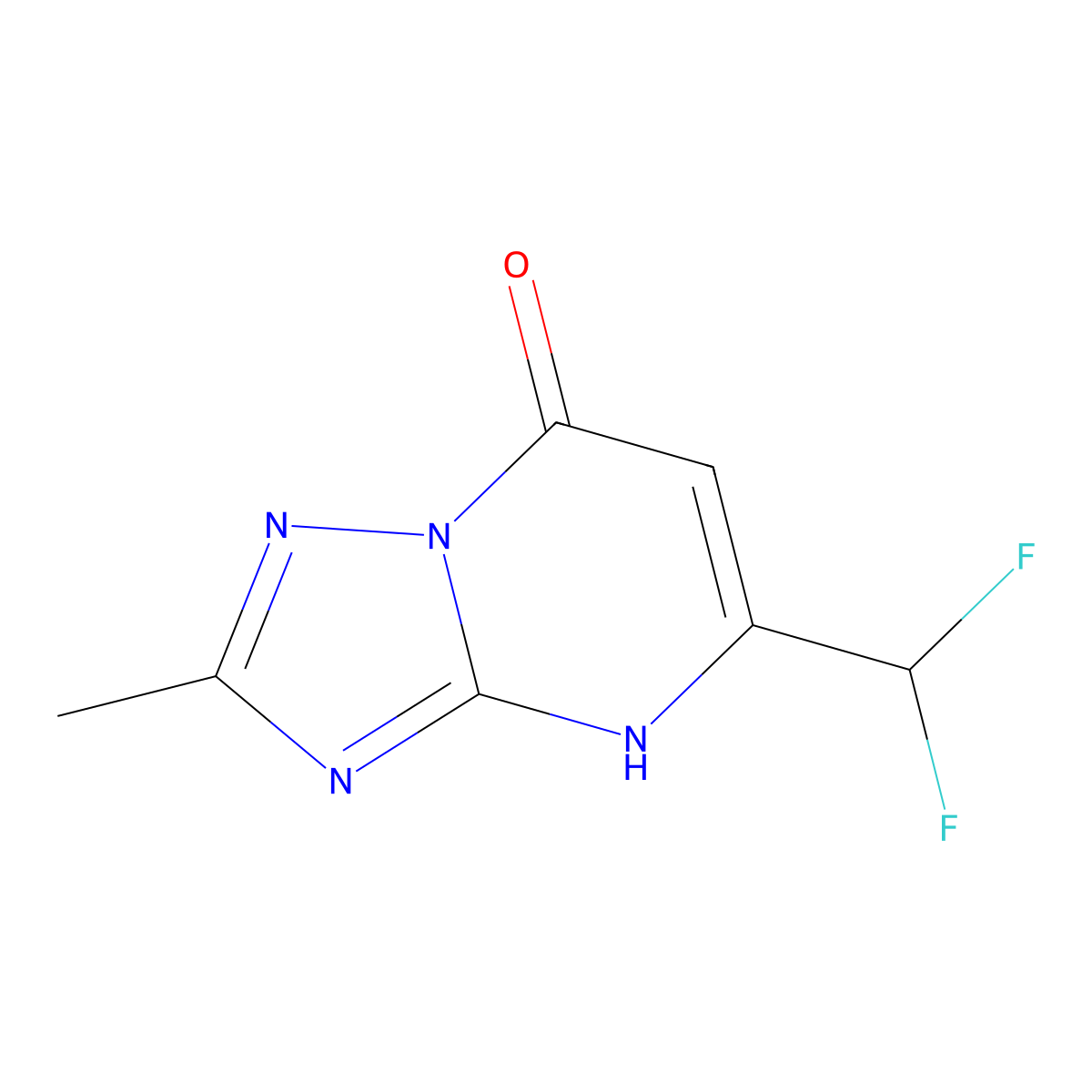 5-(Difluoromethyl)-2-methyl-[1,2,4]triazolo[1,5-a]pyrimidin-7-ol molecular structure, CAS 2137576-29-3
