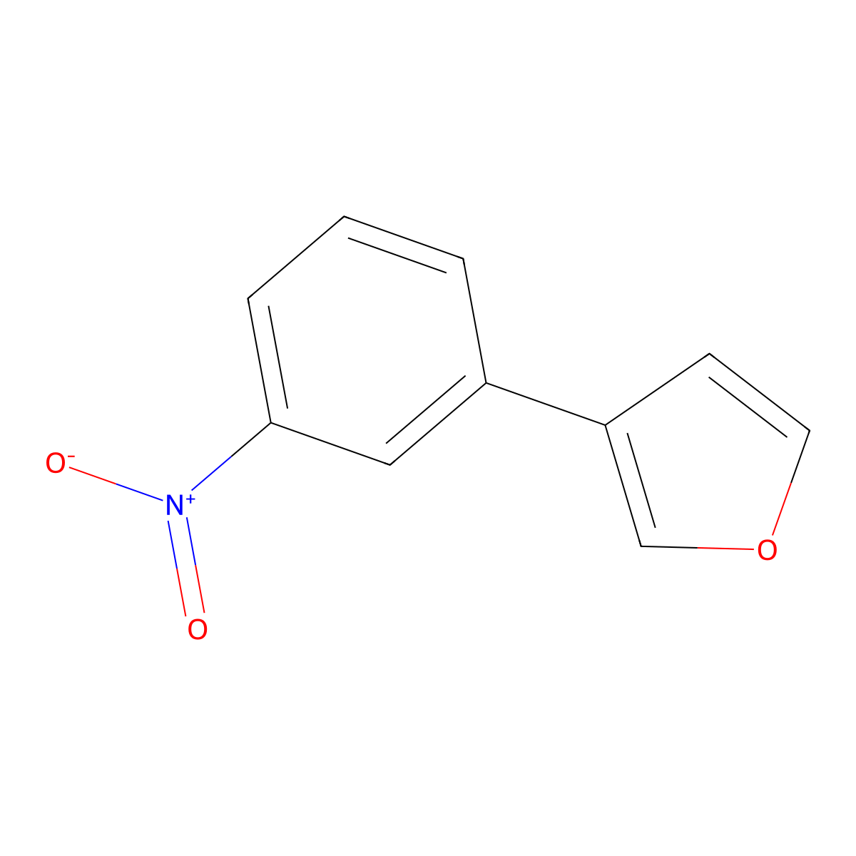 3-(3-Nitrophenyl)furan molecular structure, CAS 2137578-02-8