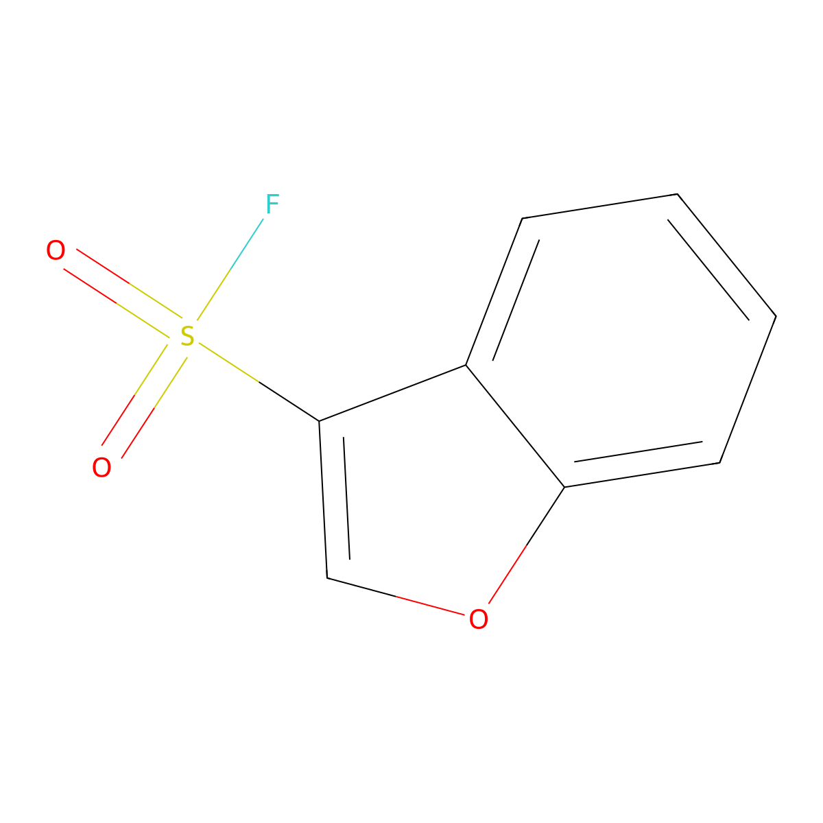 1-Benzofuran-3-sulfonyl fluoride molecular structure, CAS 2137578-47-1