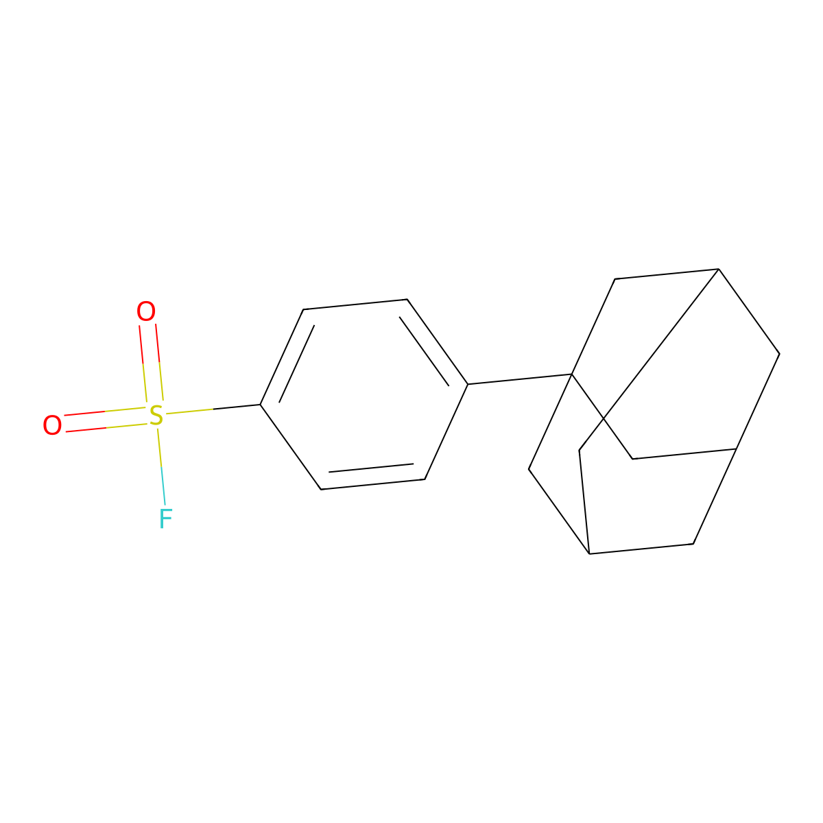 4-(Adamantan-1-yl)benzene-1-sulfonyl fluoride molecular structure, CAS 2137579-79-2