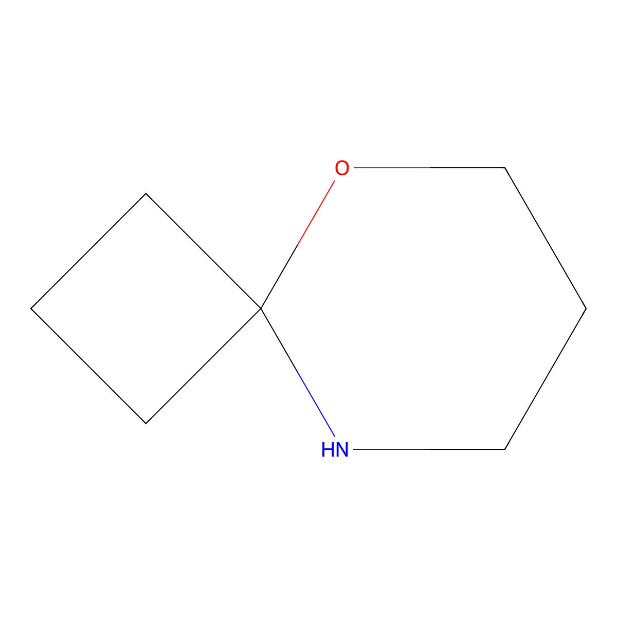 5-Oxa-9-azaspiro(3.5)nonane molecular structure, CAS 2137579-91-8