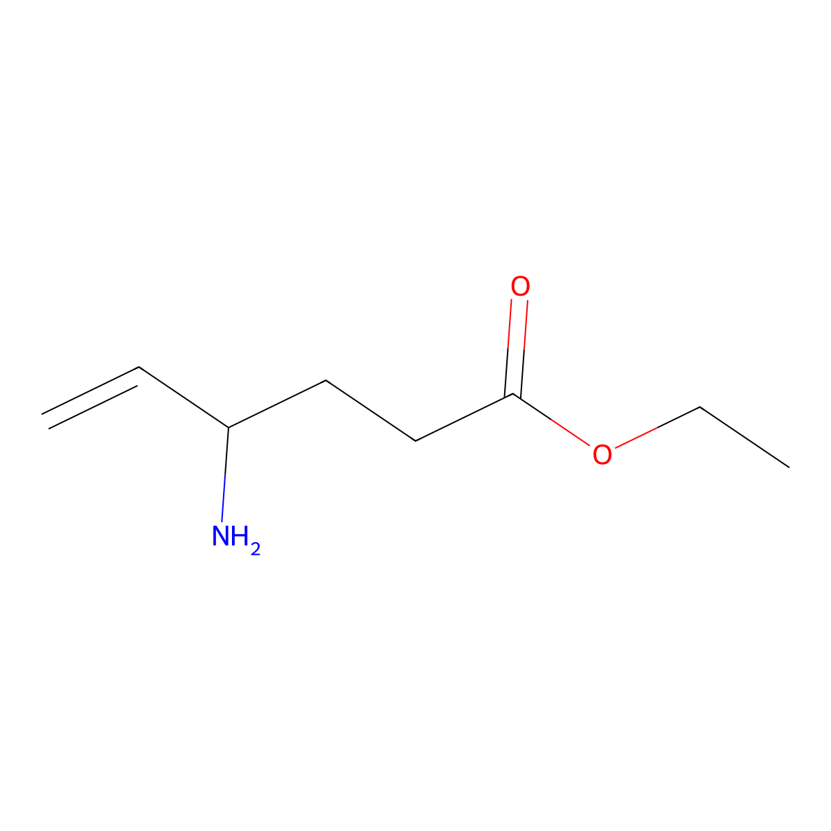 Ethyl 4-aminohex-5-enoate molecular structure, CAS 213758-47-5