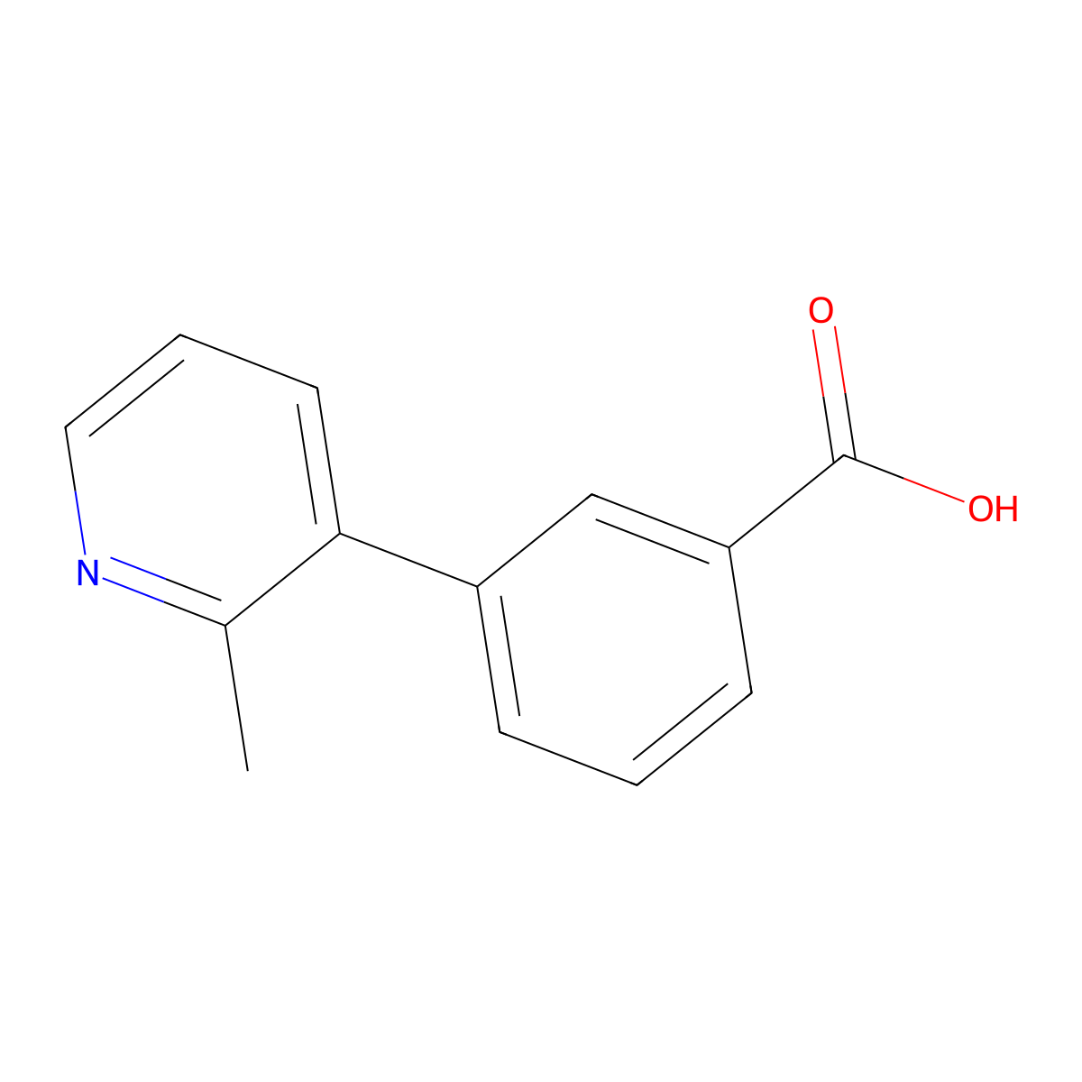 3-(2-Methylpyridin-3-yl)benzoic acid molecular structure, CAS 2137580-31-3