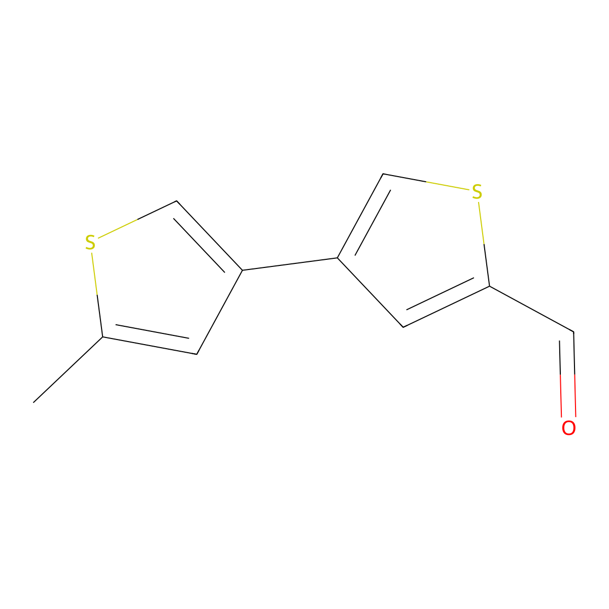 4-(5-Methylthiophen-3-yl)thiophene-2-carbaldehyde molecular structure, CAS 2137583-78-7