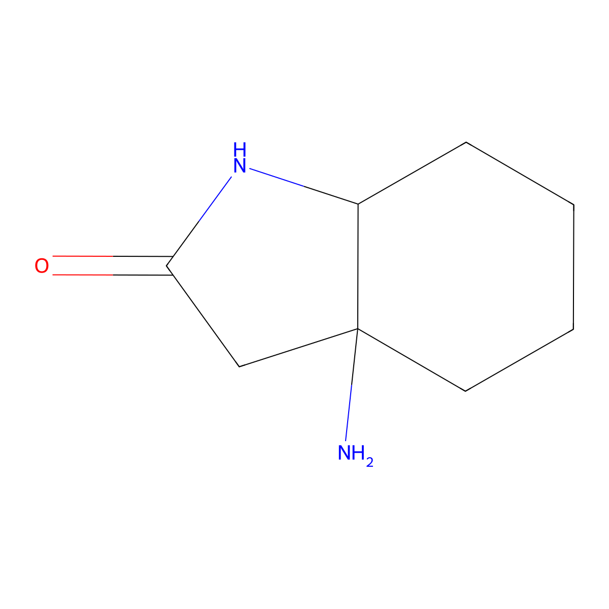 3a-amino-octahydro-1H-indol-2-one molecular structure, CAS 2137588-57-7