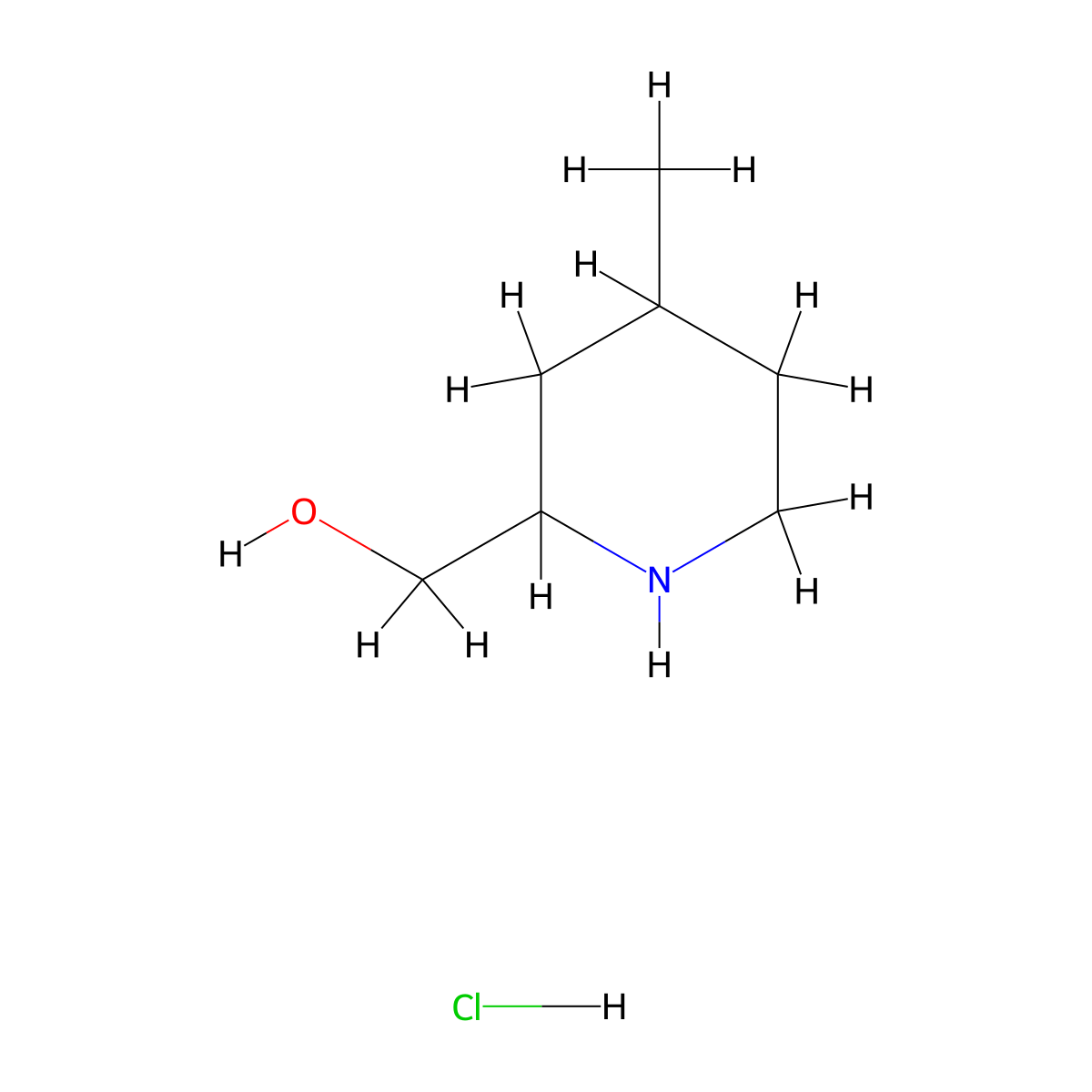 (4-Methylpiperidin-2-yl)methanol hydrochloride molecular structure, CAS 2137589-79-6