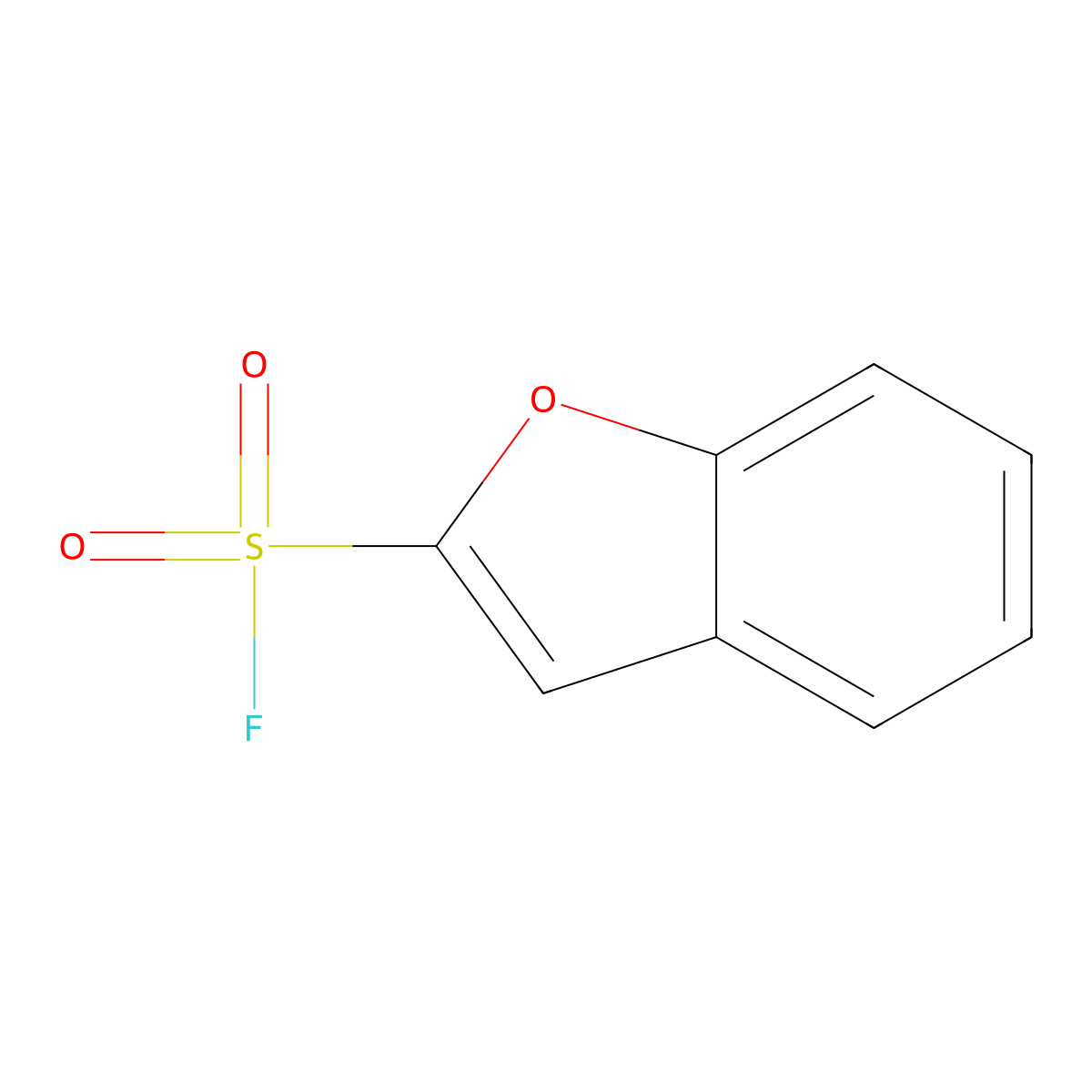 1-Benzofuran-2-sulfonyl fluoride molecular structure, CAS 2137591-22-9