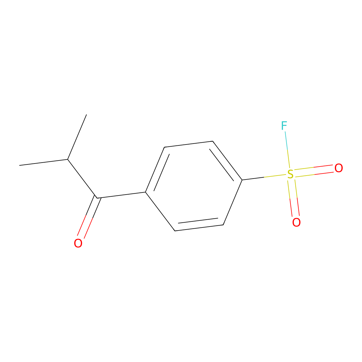 4-(2-Methylpropanoyl)benzene-1-sulfonyl fluoride molecular structure, CAS 2137591-48-9