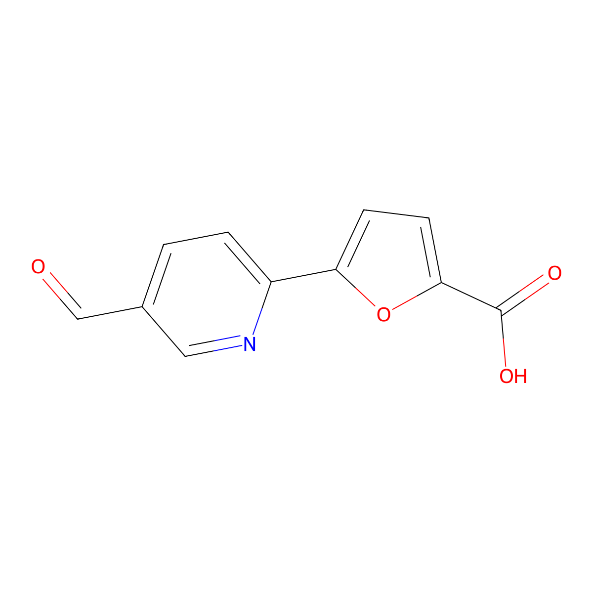 5-(5-Formylpyridin-2-yl)furan-2-carboxylic acid molecular structure, CAS 2137591-52-5