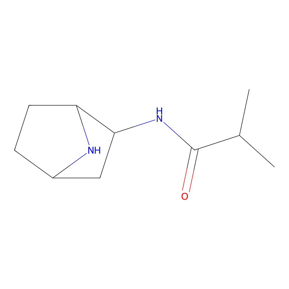 N-{7-azabicyclo[2.2.1]heptan-2-yl}-2-methylpropanamide molecular structure, CAS 2137592-22-2