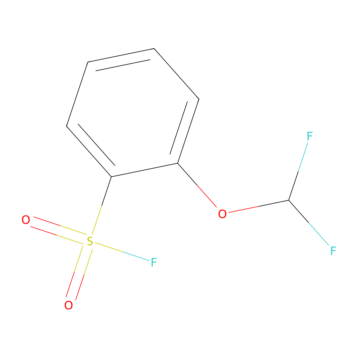 2-(Difluoromethoxy)benzene-1-sulfonyl fluoride molecular structure, CAS 2137592-42-6