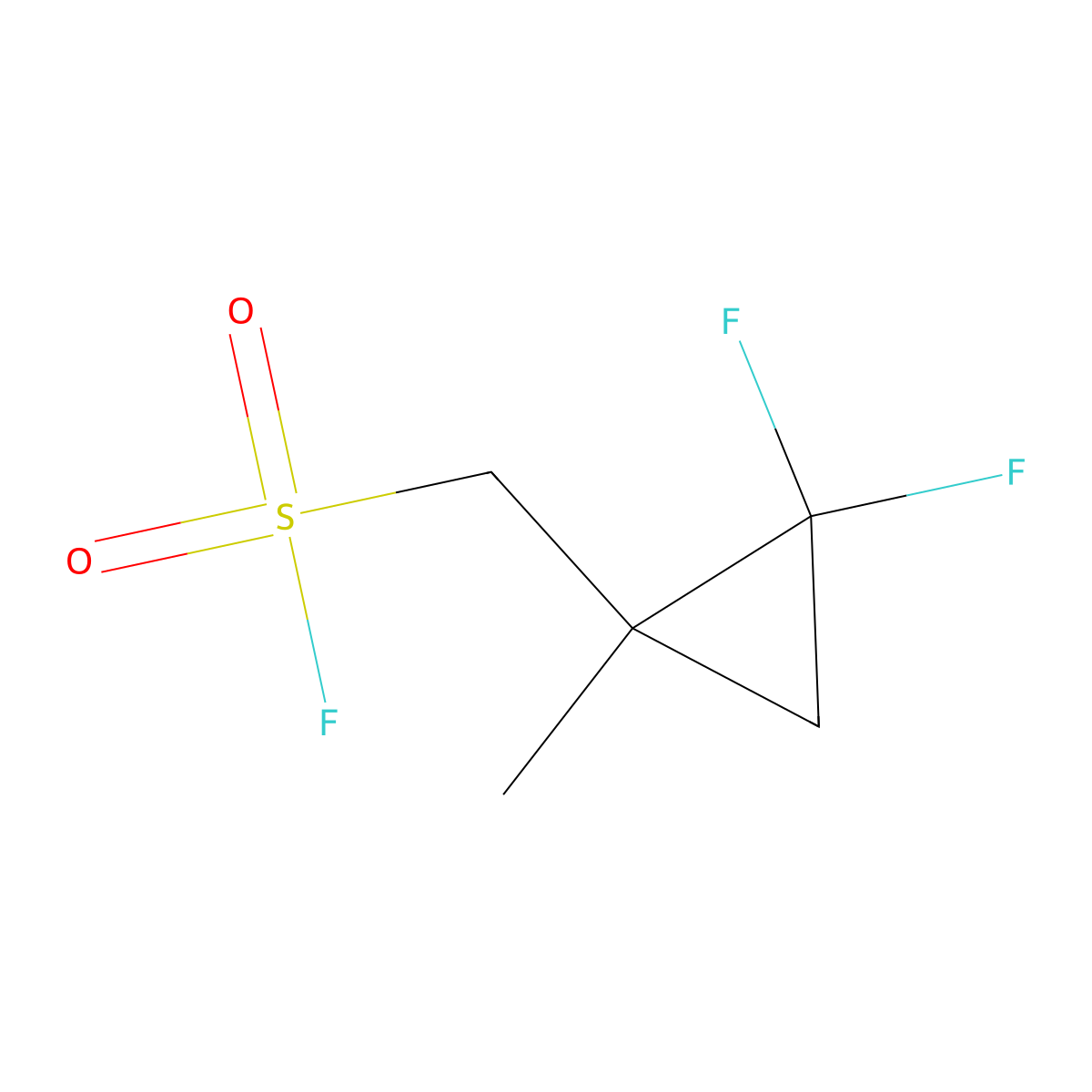 (2,2-Difluoro-1-methylcyclopropyl)methanesulfonyl fluoride molecular structure, CAS 2137592-69-7