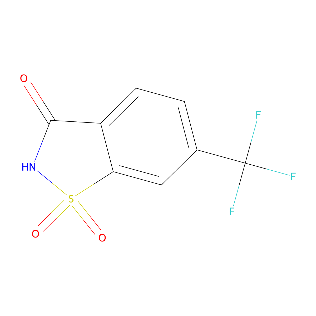 6-(Trifluoromethyl)-2,3-dihydro-1lambda6,2-benzothiazole-1,1,3-trione molecular structure, CAS 2137593-09-8