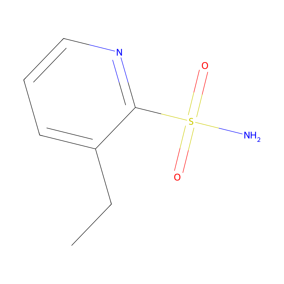 3-Ethylpyridine-2-sulfonamide molecular structure, CAS 2137594-58-0
