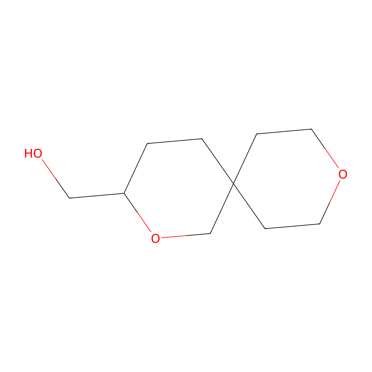 {2,9-Dioxaspiro[5.5]undecan-3-yl}methanol molecular structure, CAS 2137597-71-6