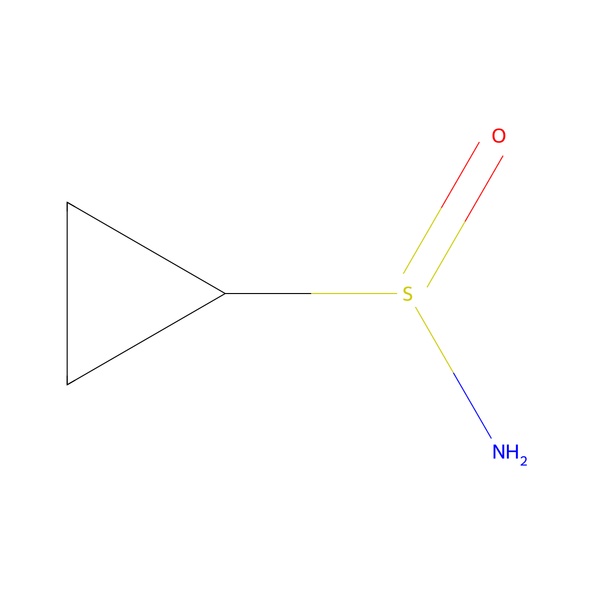 Cyclopropanesulfinamide molecular structure, CAS 2137598-29-7