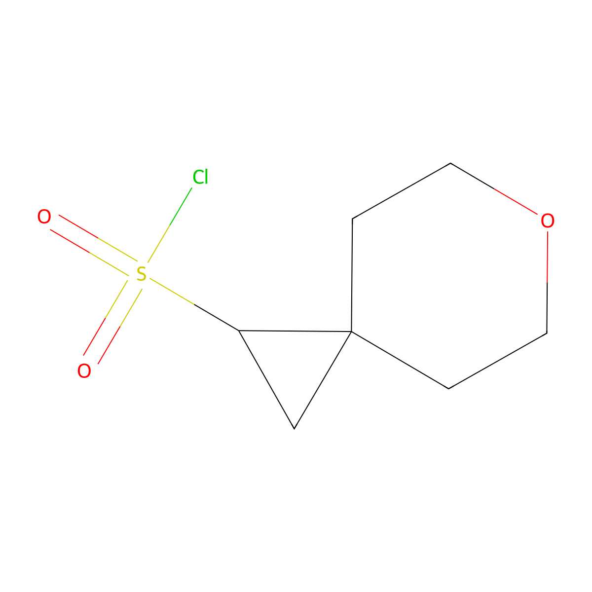 6-Oxaspiro(2.5)octane-1-sulfonyl chloride molecular structure, CAS 2137599-13-2