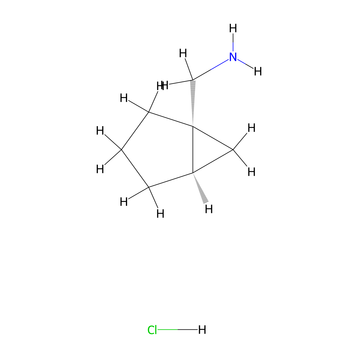 rac-[(1R,5R)-bicyclo[3.1.0]hexan-1-yl]methanamine hydrochloride molecular structure, CAS 2137600-94-1