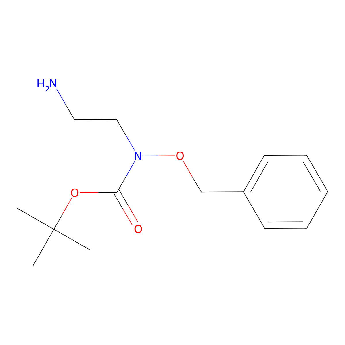 tert-butyl N-(2-aminoethyl)-N-(benzyloxy)carbamate molecular structure, CAS 2137604-57-8