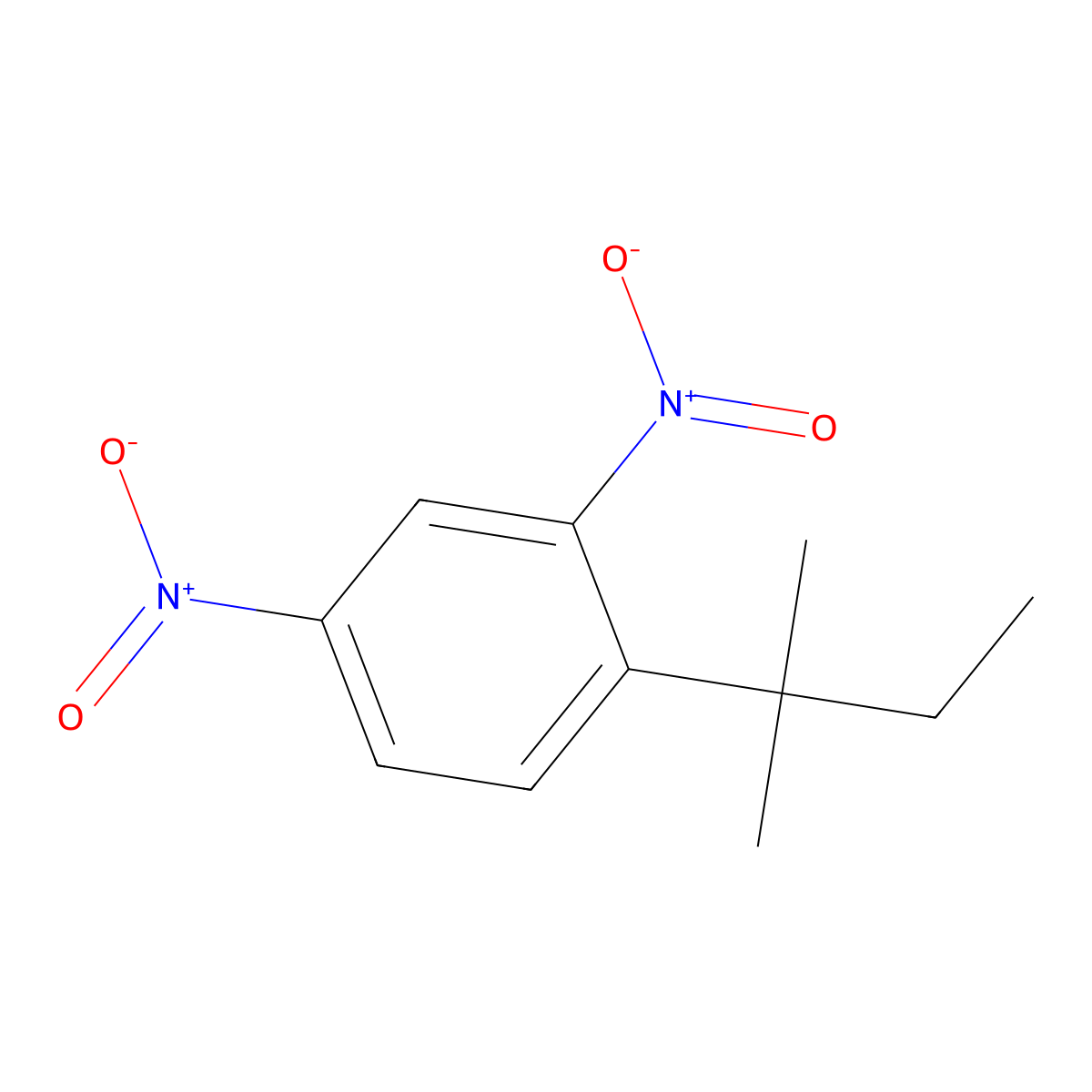 1-(2-Methylbutan-2-yl)-2,4-dinitrobenzene molecular structure, CAS 2137605-37-7