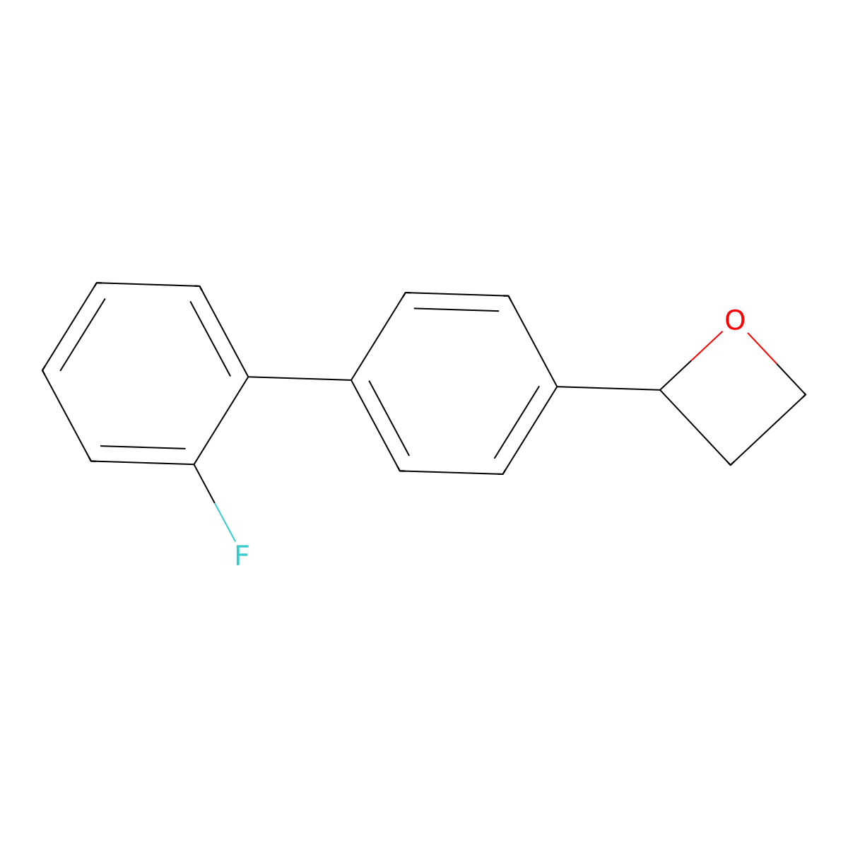 2-[4-(2-Fluorophenyl)phenyl]oxetane molecular structure, CAS 2137605-41-3