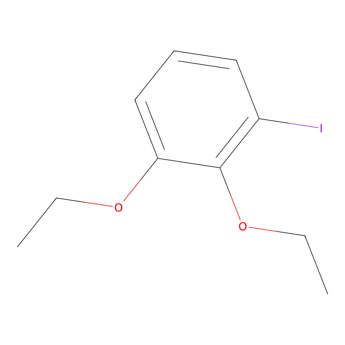 1,2-Diethoxy-3-iodobenzene molecular structure, CAS 2137606-76-7