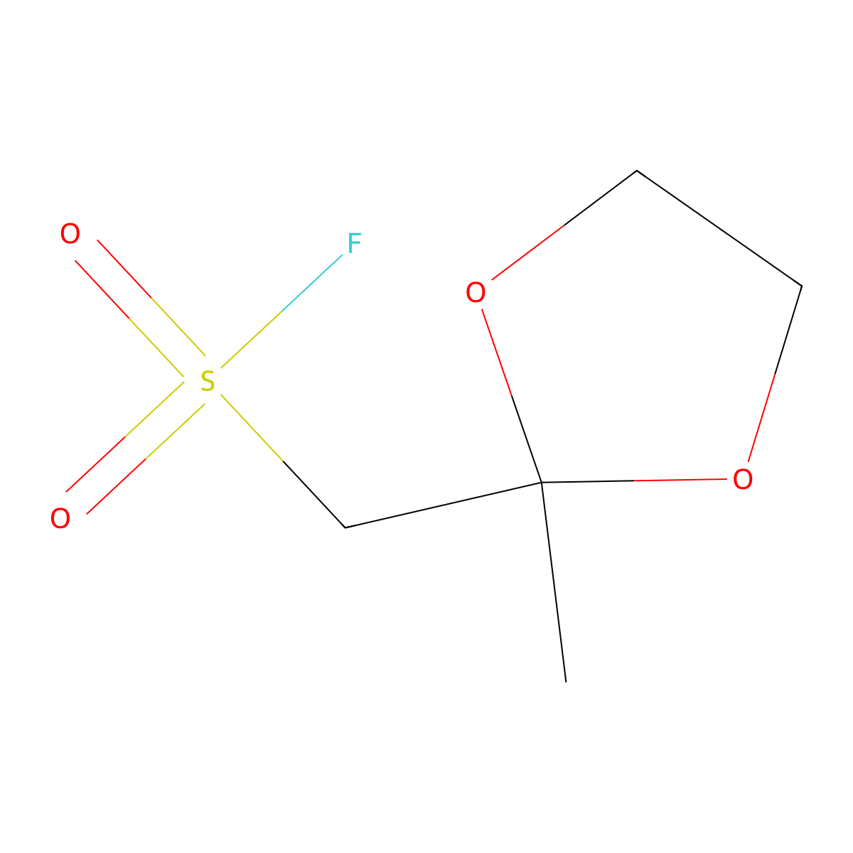 (2-Methyl-1,3-dioxolan-2-yl)methanesulfonyl fluoride molecular structure, CAS 2137607-51-1