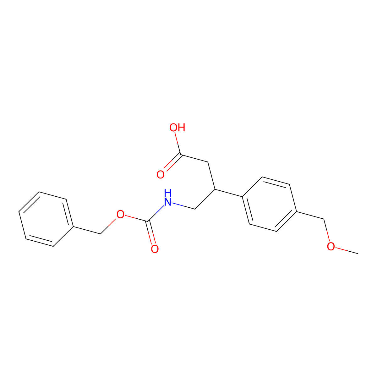 4-{[(Benzyloxy)carbonyl]amino}-3-[4-(methoxymethyl)phenyl]butanoic acid molecular structure, CAS 2137612-97-4