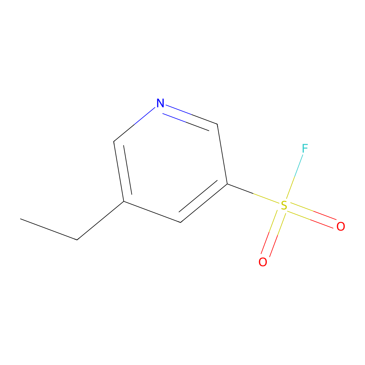 5-Ethylpyridine-3-sulfonyl fluoride molecular structure, CAS 2137620-06-3