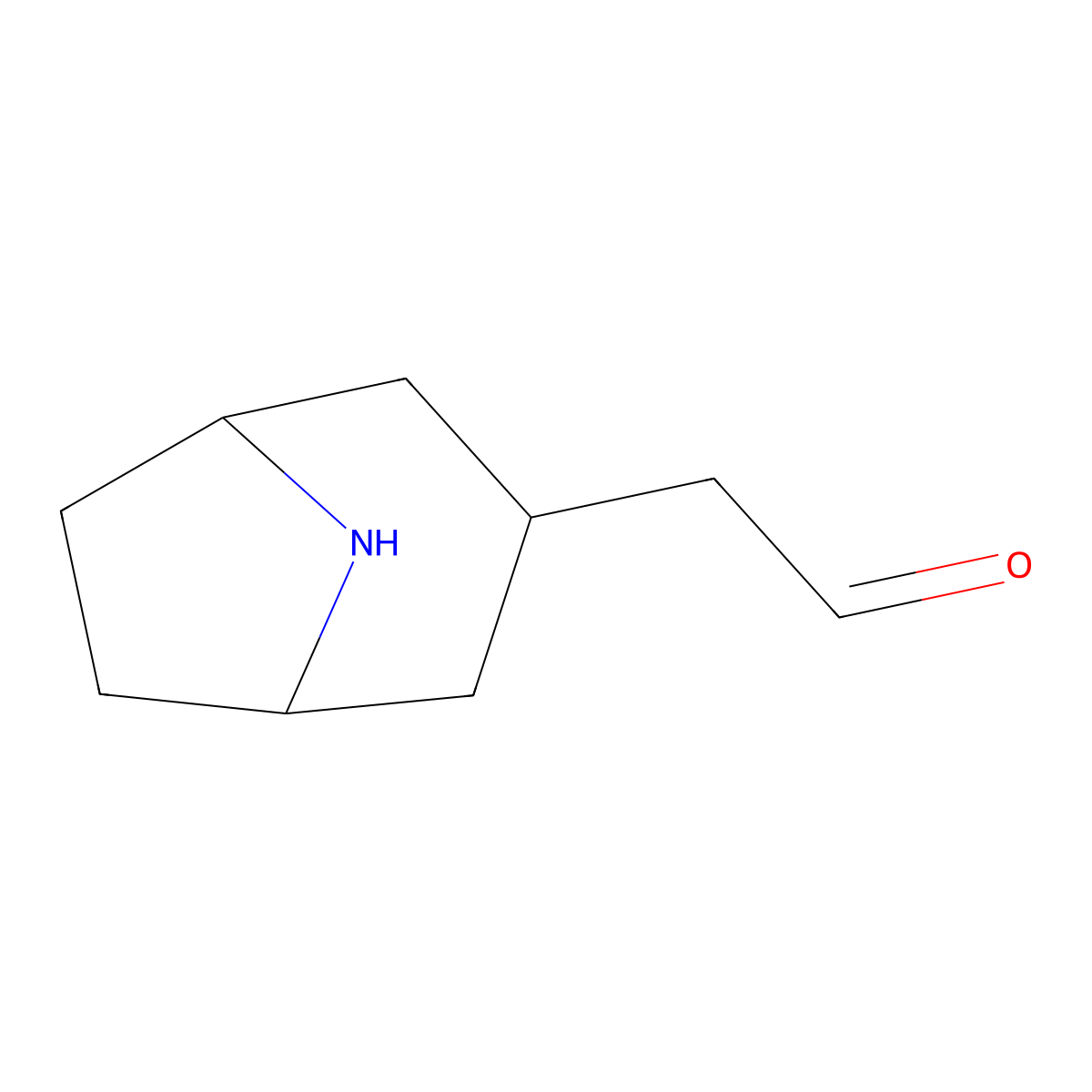 2-{8-Azabicyclo[3.2.1]octan-3-yl}acetaldehyde molecular structure, CAS 2137622-92-3
