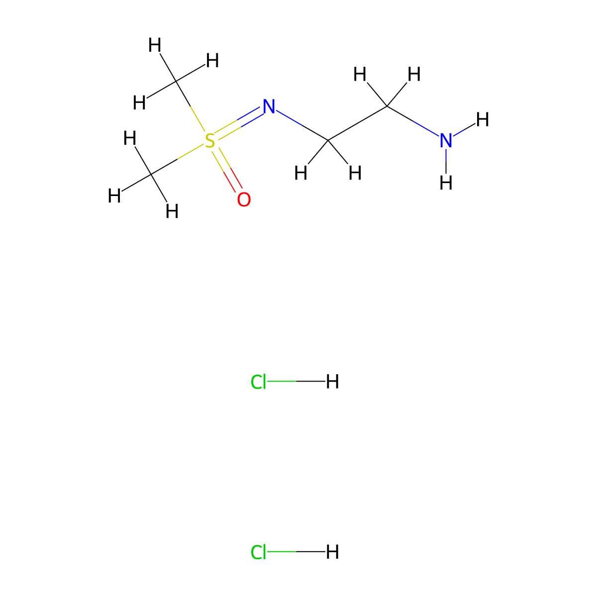 [(2-Aminoethyl)imino]dimethyl-lambda6-sulfanone dihydrochloride molecular structure, CAS 2137623-23-3