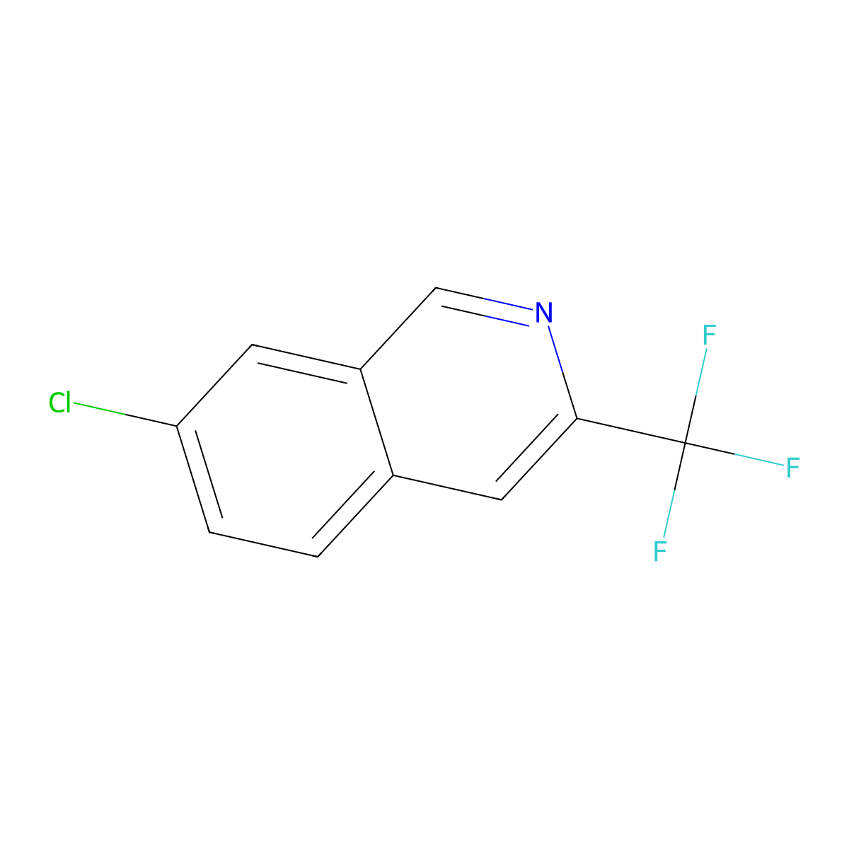 7-Chloro-3-(trifluoromethyl)isoquinoline molecular structure, CAS 2137624-23-6