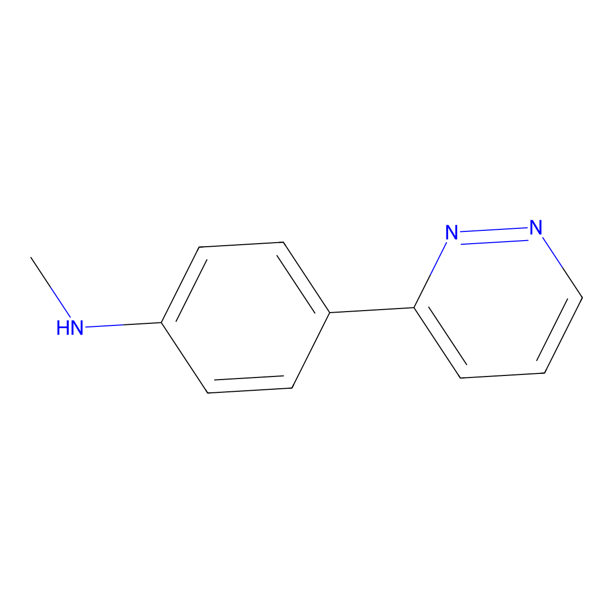 N-methyl-4-(pyridazin-3-yl)aniline molecular structure, CAS 2137624-70-3
