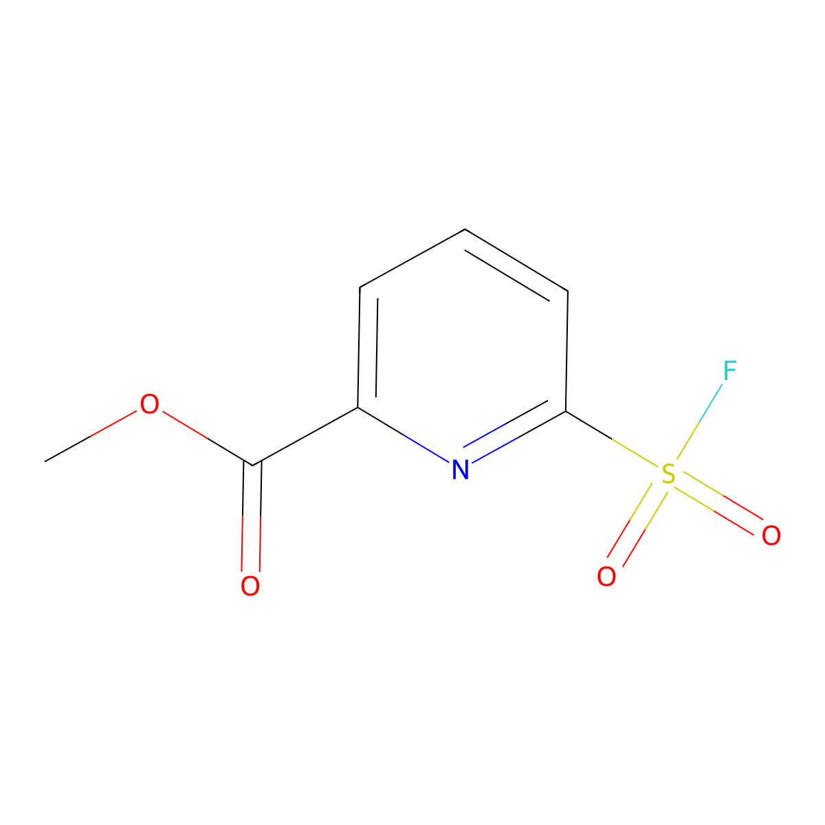 Methyl 6-(fluorosulfonyl)pyridine-2-carboxylate molecular structure, CAS 2137627-27-9