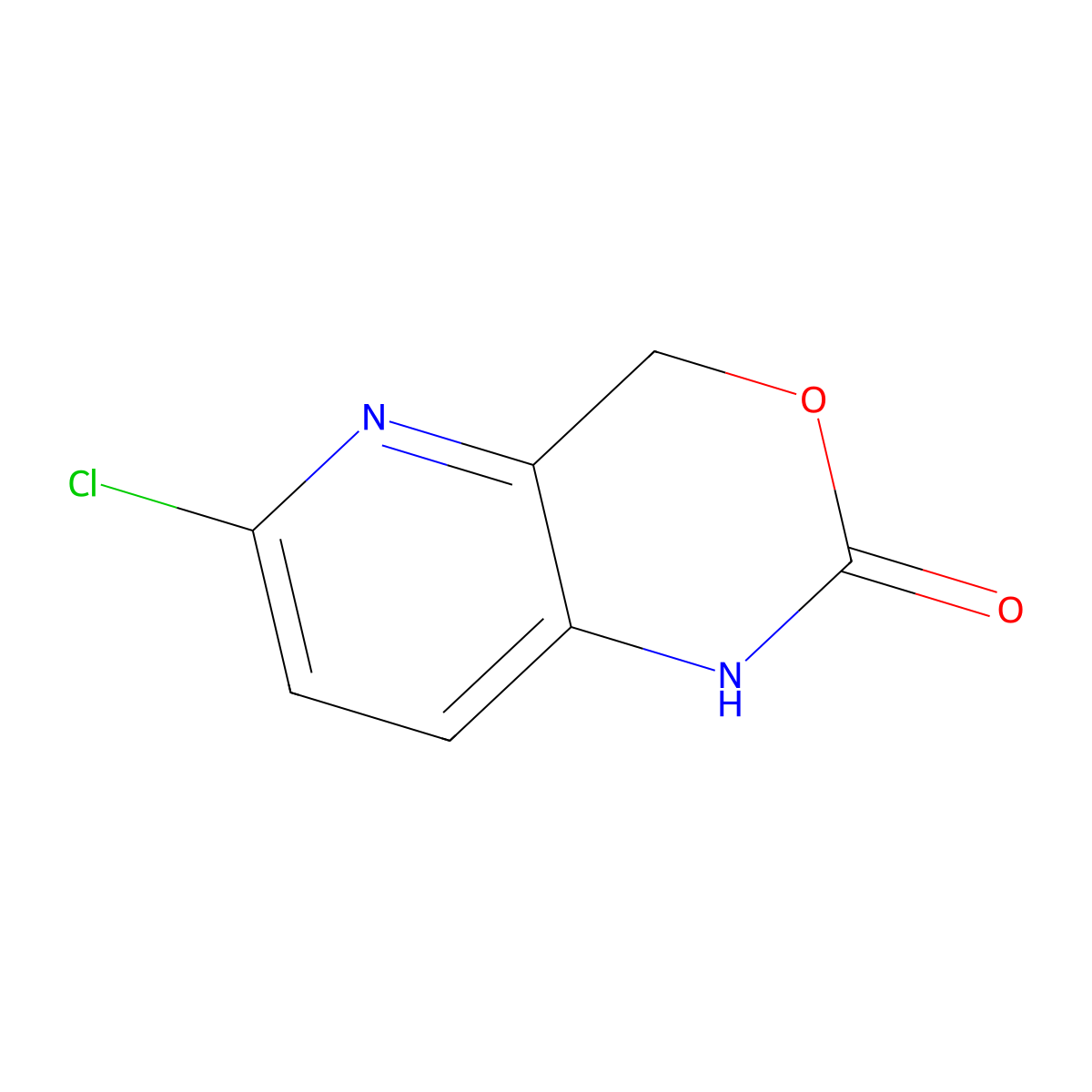 6-chloro-1H,2H,4H-pyrido(3,2-d)(1,3)oxazin-2-one molecular structure, CAS 2137627-63-3