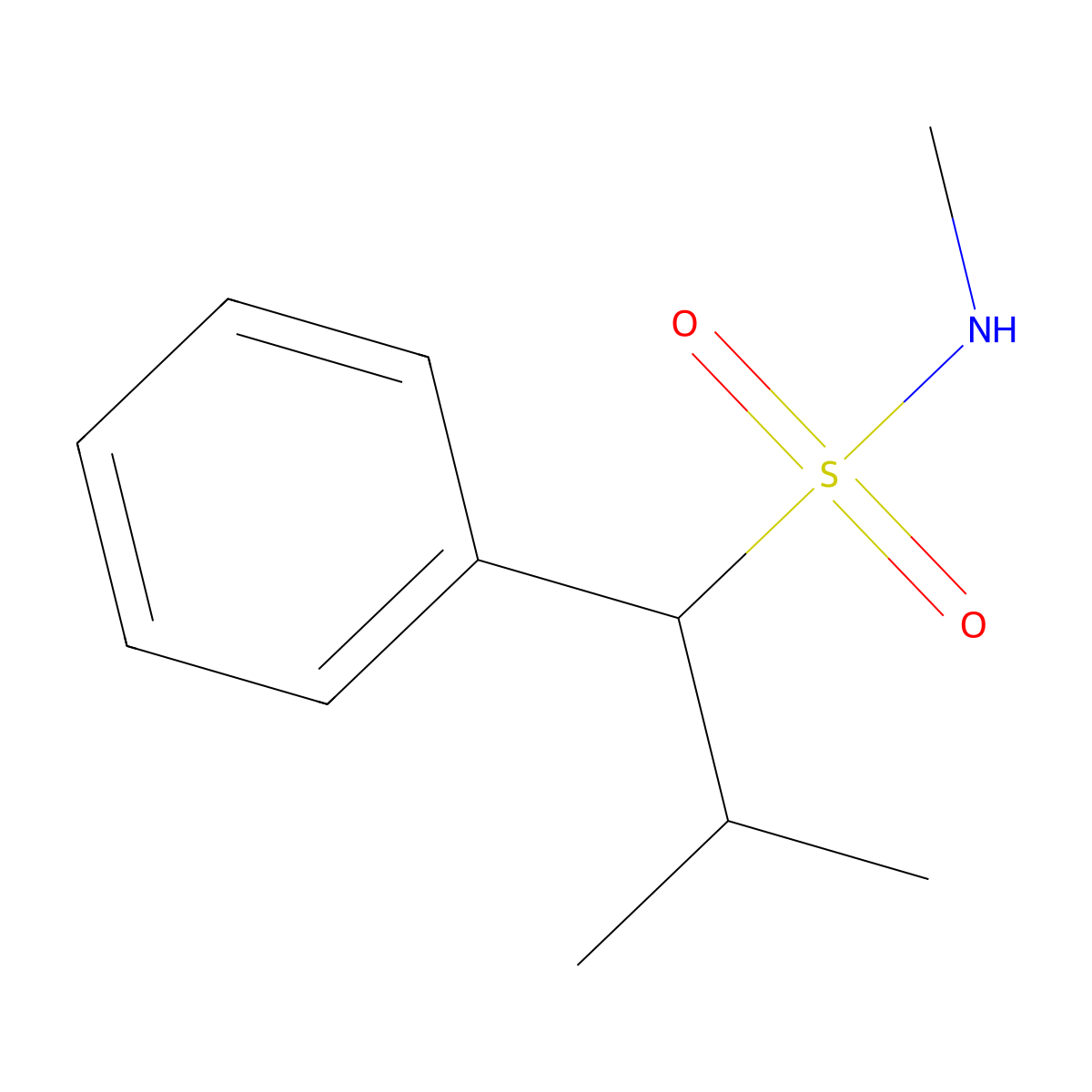 N,2-dimethyl-1-phenylpropane-1-sulfonamide molecular structure, CAS 2137627-74-6