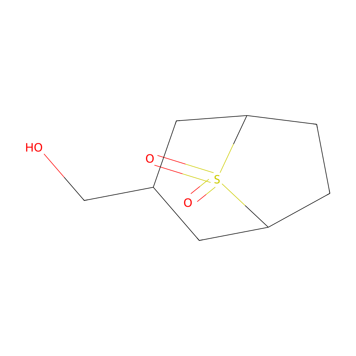 3-(Hydroxymethyl)-8lambda6-thiabicyclo[3.2.1]octane-8,8-dione molecular structure, CAS 2137631-00-4