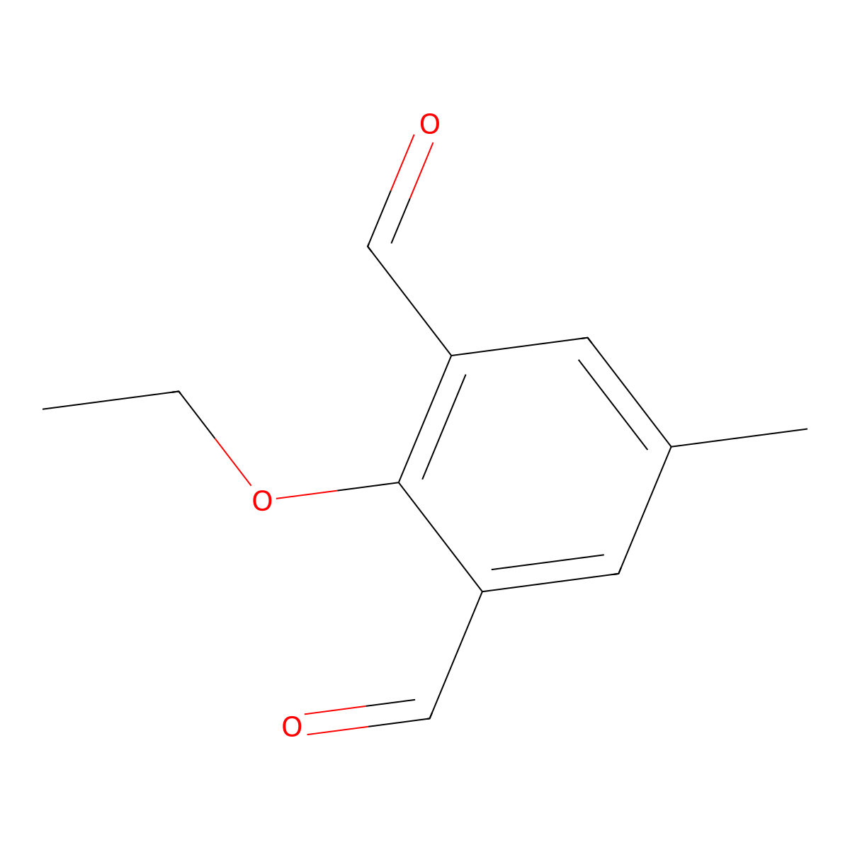 2-Ethoxy-5-methylbenzene-1,3-dicarbaldehyde molecular structure, CAS 2137632-97-2