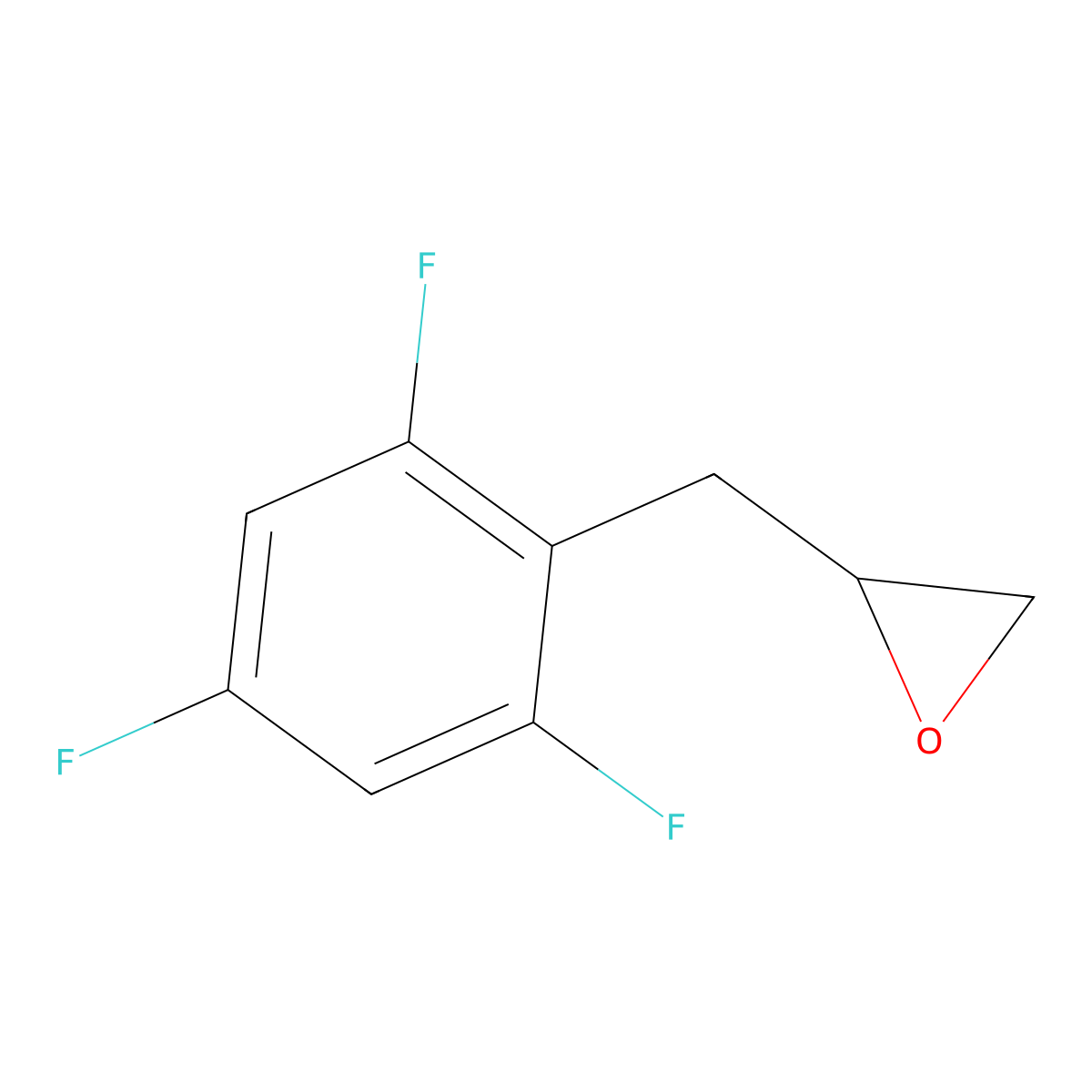 2-[(2,4,6-Trifluorophenyl)methyl]oxirane molecular structure, CAS 2137634-56-9