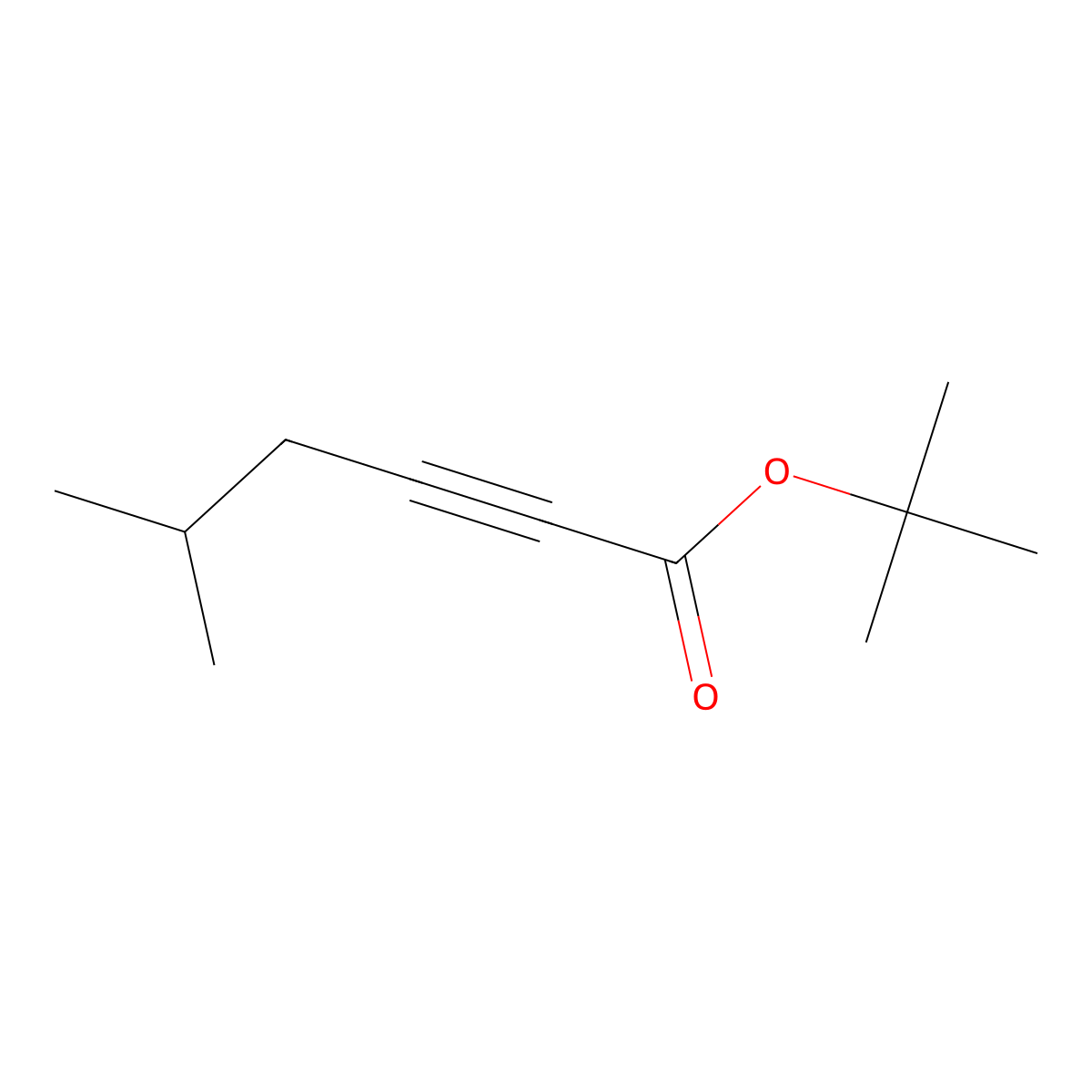 Tert-butyl 5-methylhex-2-ynoate molecular structure, CAS 2137636-14-5
