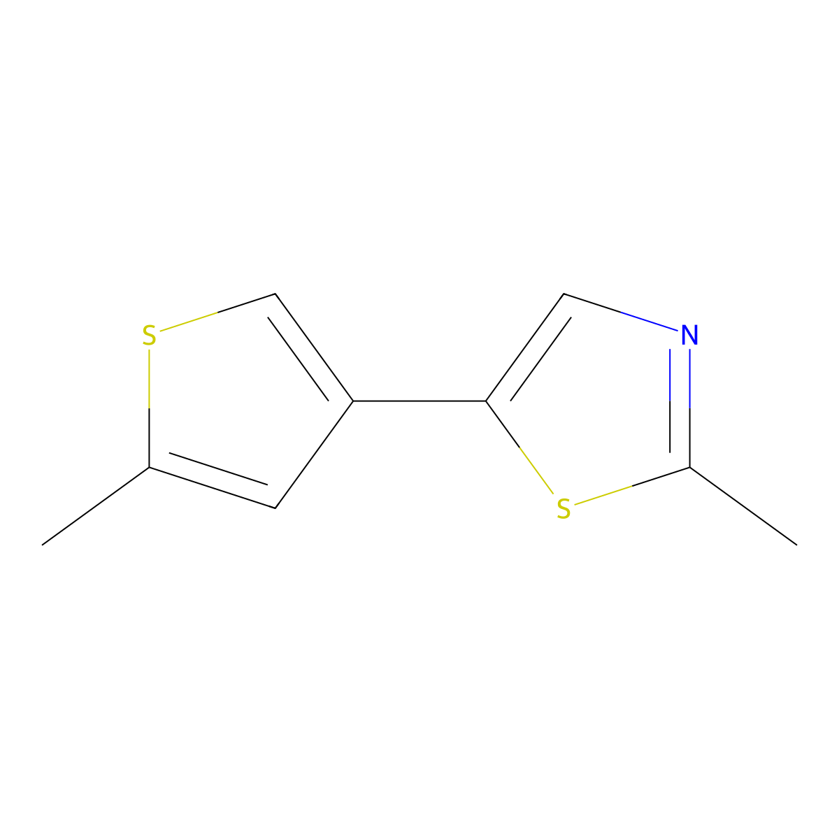 2-Methyl-5-(5-methylthiophen-3-yl)-1,3-thiazole molecular structure, CAS 2137639-45-1